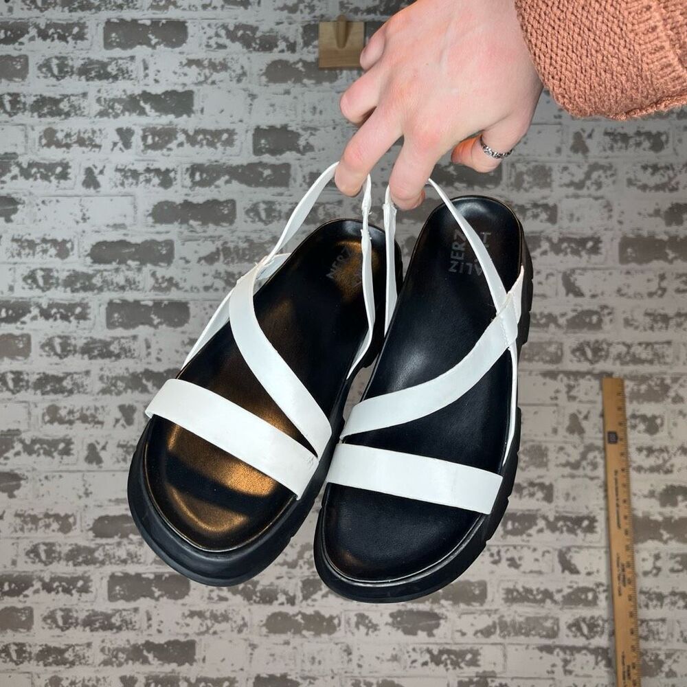 Naturalizer Black and White Sandals
